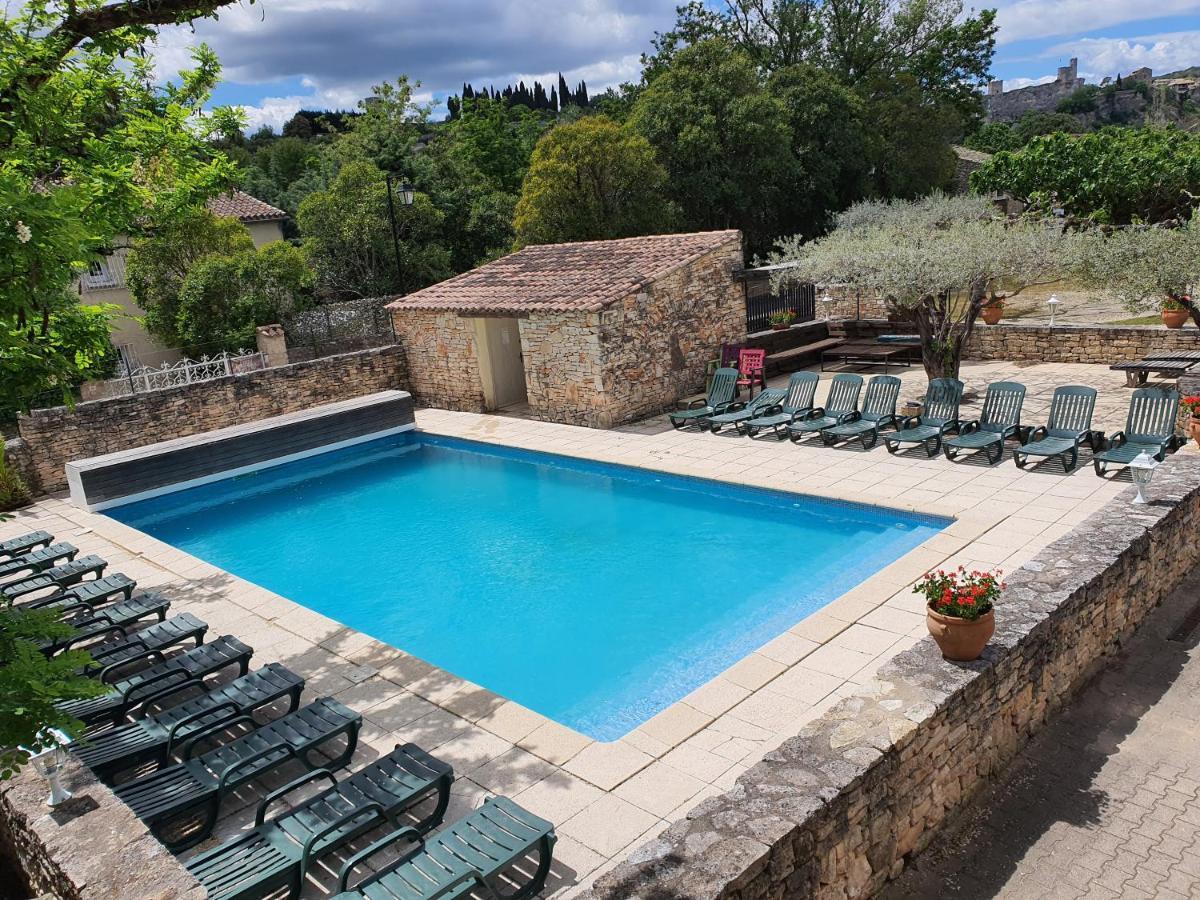 Logis Hotel Restaurant L'Escarbille Saint-Martin-dʼArdèche Dış mekan fotoğraf